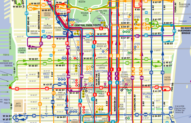 New York City Bus Map